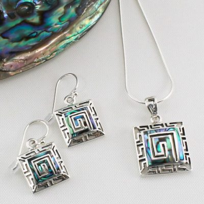 Abalone-Square-Pendant-and-Earrings