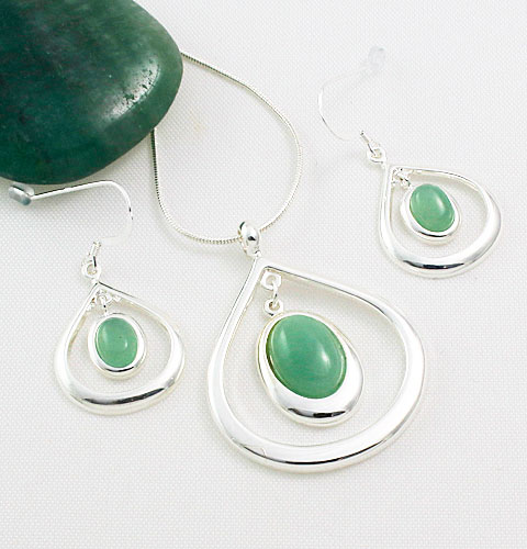 Aventurine-Open-Teardrop-Collection Aventurine-Open-Teardrop-Collection