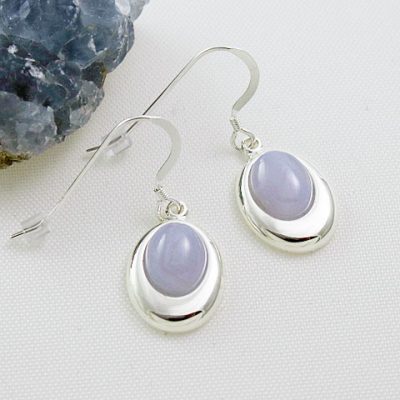 Blue-LAce-Agate-Offset-Oval-Earrings