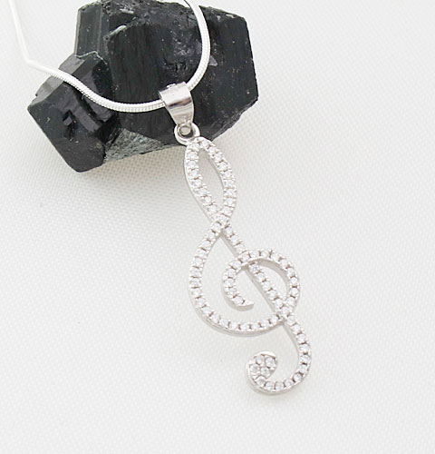 CZ-Treble-Clef-Pendant CZ-Treble-Clef-Pendant