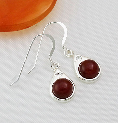 Carnelian Raindrop Earrings Carnelian Raindrop Earrings