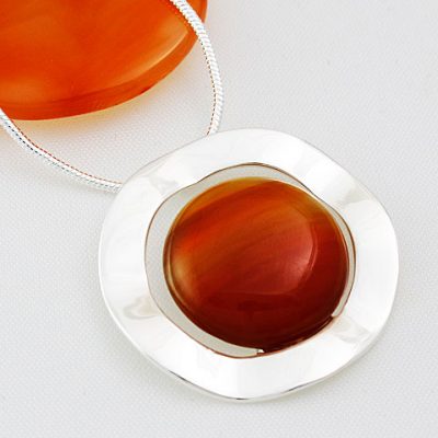 Carnelian-Rosette-Pendant