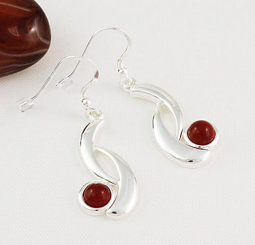 Carnelian-Wave Earrings Carnelian-Wave Earrings