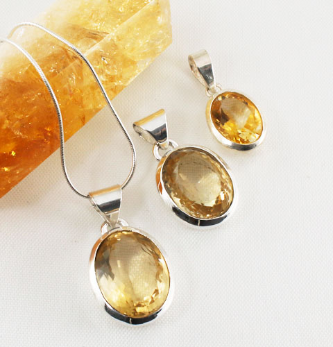 Citrine-Oval-Pendants Citrine-Oval-Pendants
