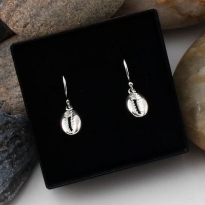 Cowrie-Shell-Drop Earrings