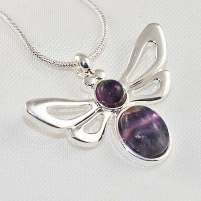 Fluorite-Bee-Pendant