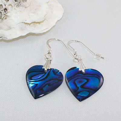 Abalone Heart-Earrings