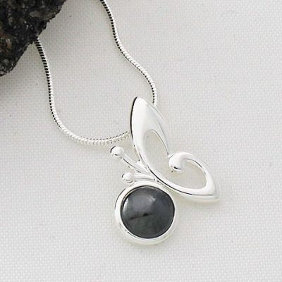 Hematine-Small-Butterfly-Pendant