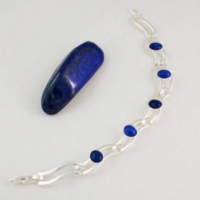 Lapis-Lazuli-Five-Stone-Bracelet