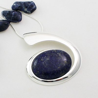Lapis-Lazuli-Large-Swirl-Pendant