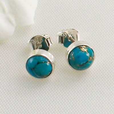 Mojave-Turquoise-Round-Stud-Earrings
