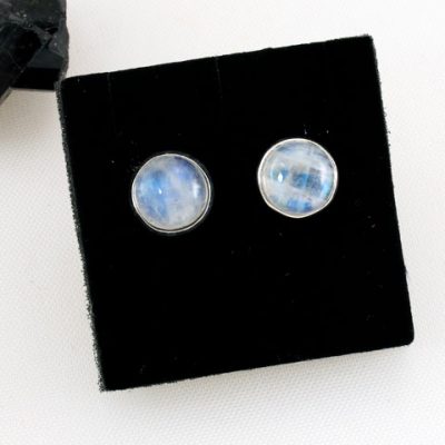 Moonstone-Round-Stud-Earrings