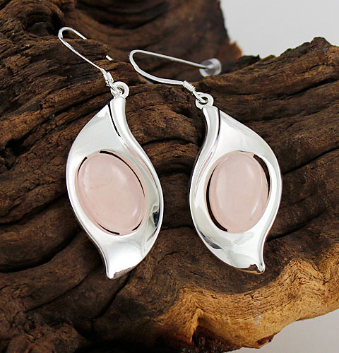 Rose-Quartz-Leaf-Earrings Rose-Quartz-Leaf-Earrings