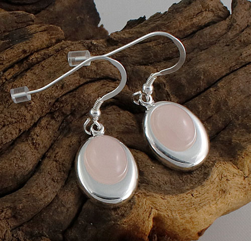 Rose-Quartz-Offset-Oval-Earrings Rose-Quartz-Offset-Oval-Earrings
