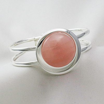Rose-Quartz-Offset-Round-Bangle