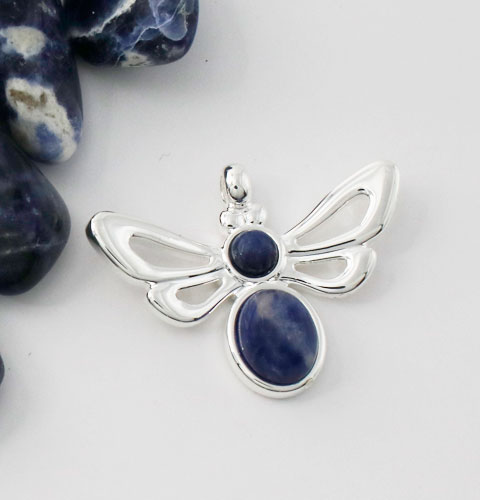 Sodalite-Bee-Pendant Sodalite-Bee-Pendant