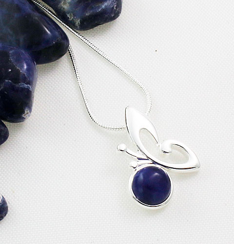 Sodalite-Small-Butterfly-Pendant Sodalite-Small-Butterfly-Pendant