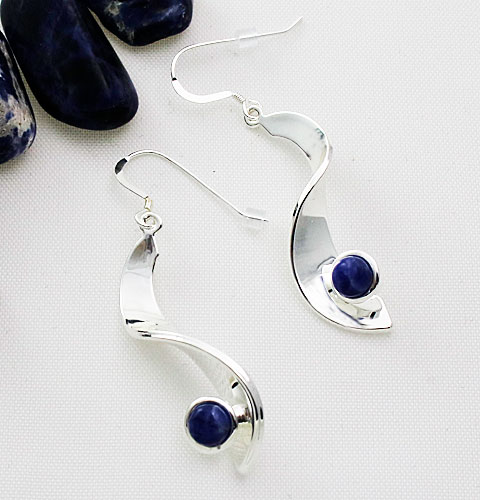 Sodalite-Drop-Earrings Sodalite-Drop-Earrings