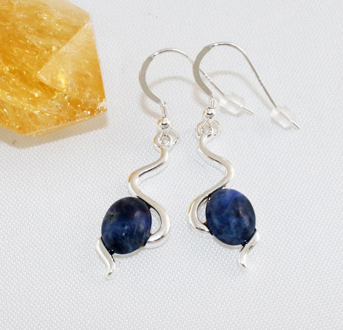 Sodalite-Wiggle-Earrings Sodalite-Wiggle-Earrings