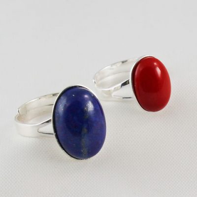 Sterling-Silver-Adjustable Oval-Ring