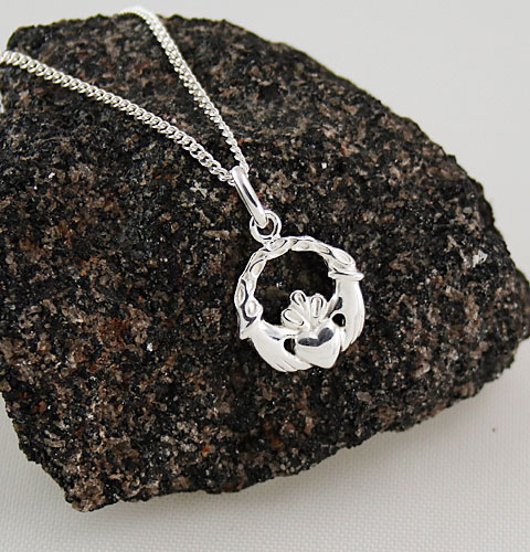 Sterling-Silver-Cladagh-Necklace Sterling-Silver-Cladagh-Necklace