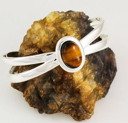 Tigers-Eye-Bow-Bangle Tigers-Eye-Bow-Bangle