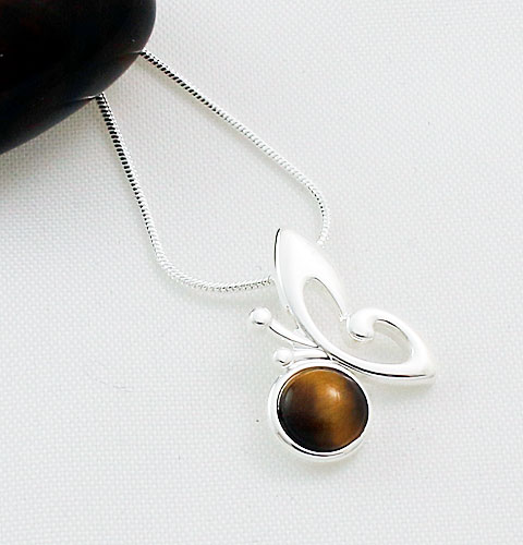 Tiger's-Eye-Butterfly-Pendant Tiger's-Eye-Butterfly-Pendant