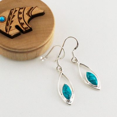 Turquoise-Open-Marquise-Earrings