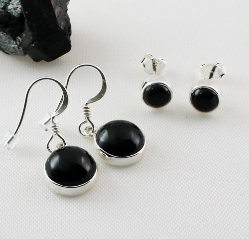 Whitby-Jet--Round-Earrings